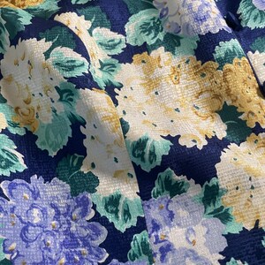 Chaqueta de cóctel vintage Adrianna Papell para mujer, 100% seda, estampado de hortensias, talla 16 imagen 4