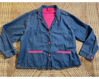 Chaqueta vaquera vintage Carols's Denims 100% algodón talla 3XL