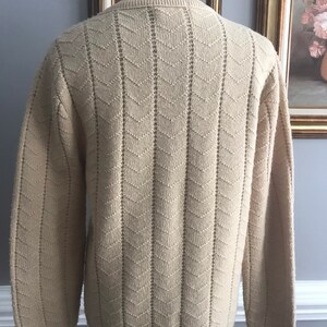 Vintage Bernice brand tan cardigan sweater 1970s image 6
