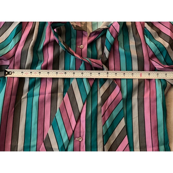 VTG. Jerrie Lurie Collectibles Striped Blouse - image 4