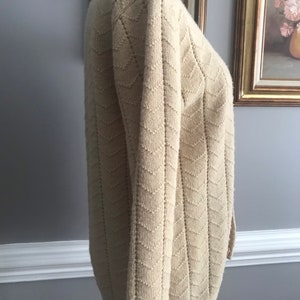 Vintage Bernice brand tan cardigan sweater 1970s image 7