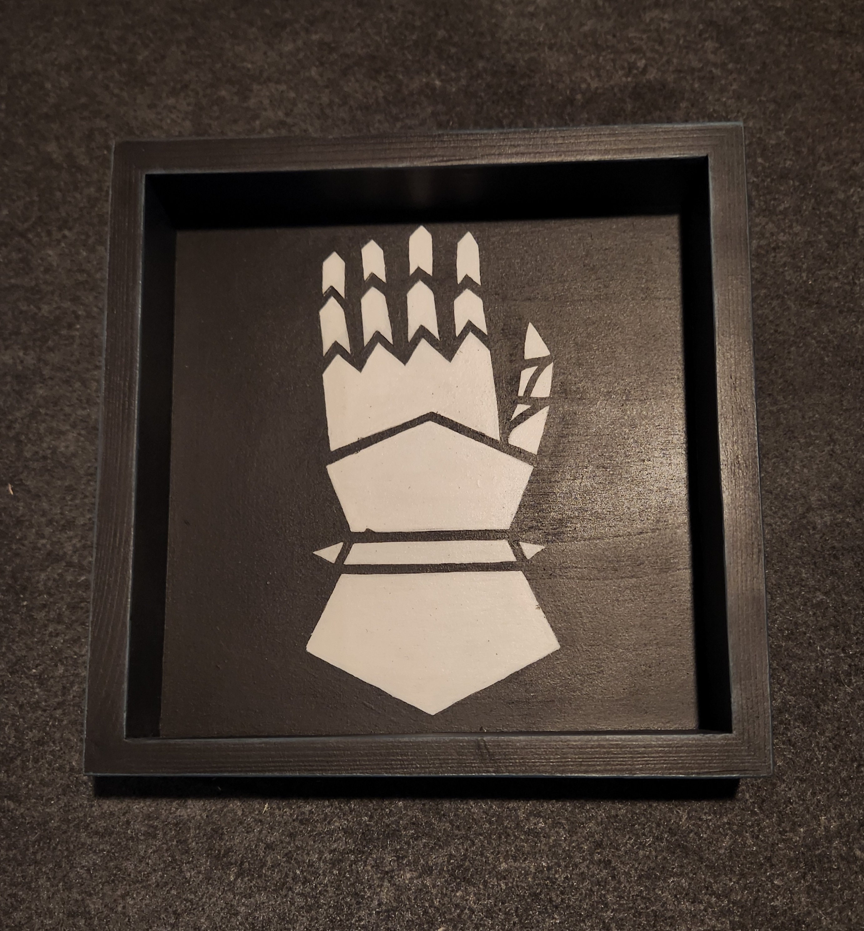 Iron Hands Space Marine Legion Hand Painted Dice Tray 8 X 8 Battle Size