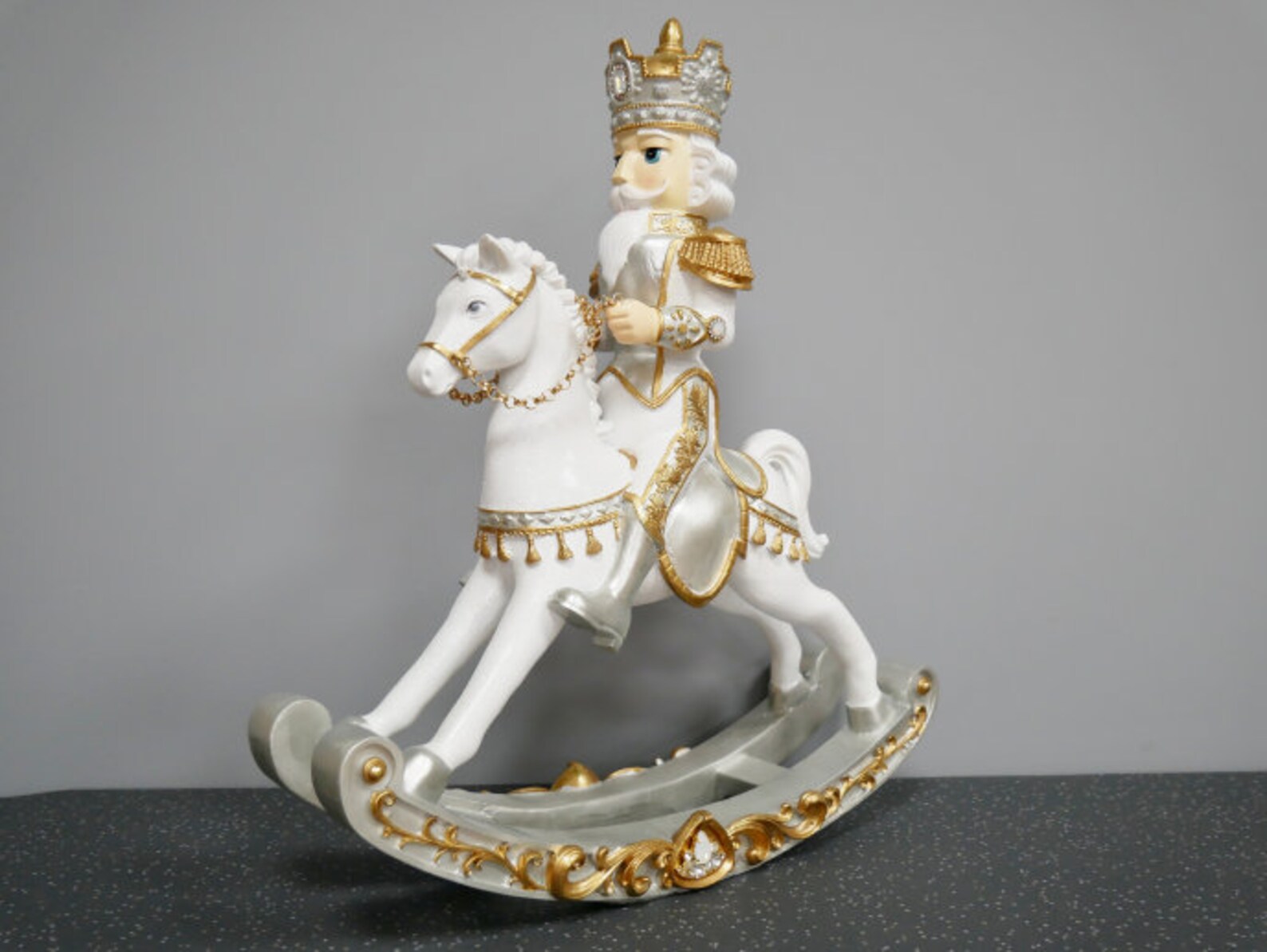 Nutcracker riding rocking horse Christmas Decoration Etsy