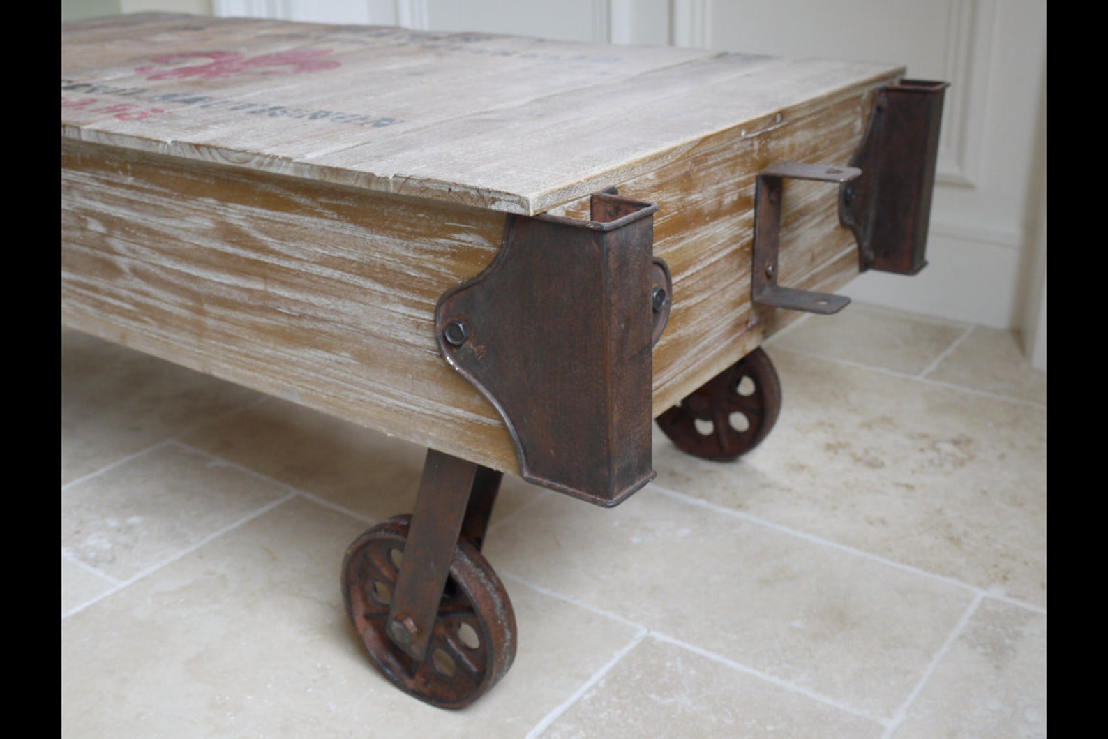 Railway Sleeper Wood Coffee Table Large Table Rustic Etsy UK