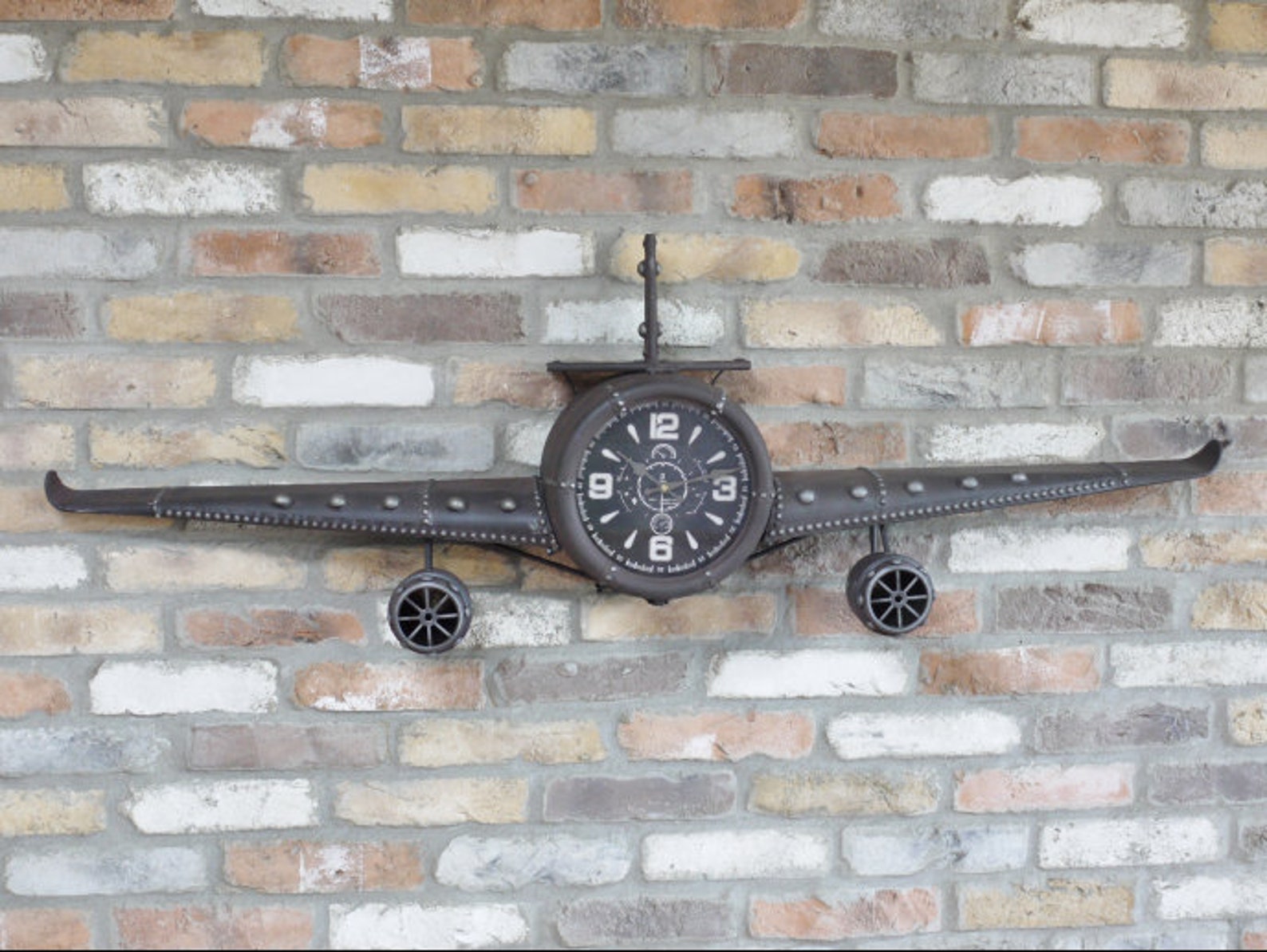 Large Aeroplane wall clock aviation wall hanging 145cm Wall Etsy
