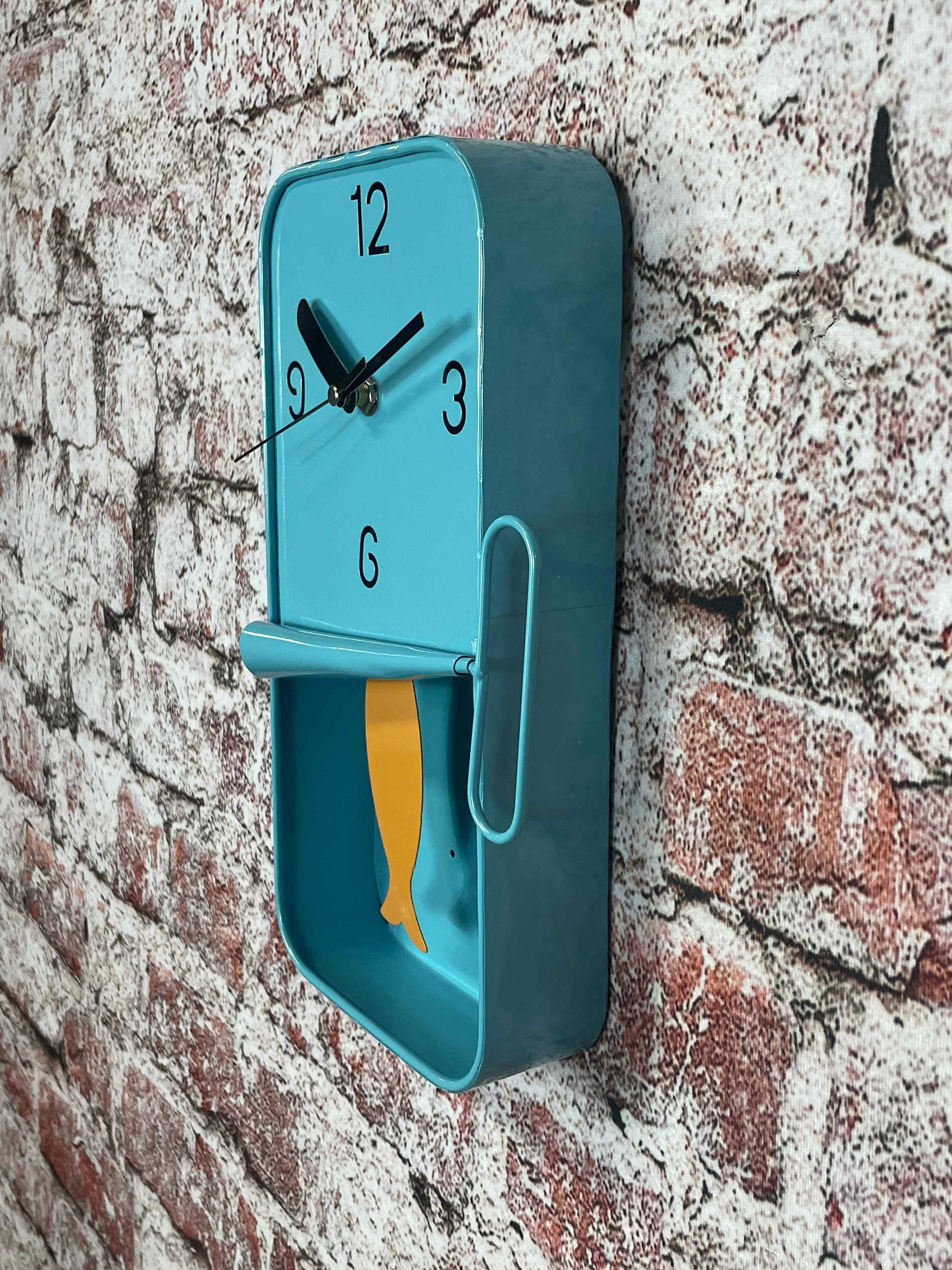 Sardine Tin Wall Clock Pendulum Clock Novelty Quirky Decor Etsy UK