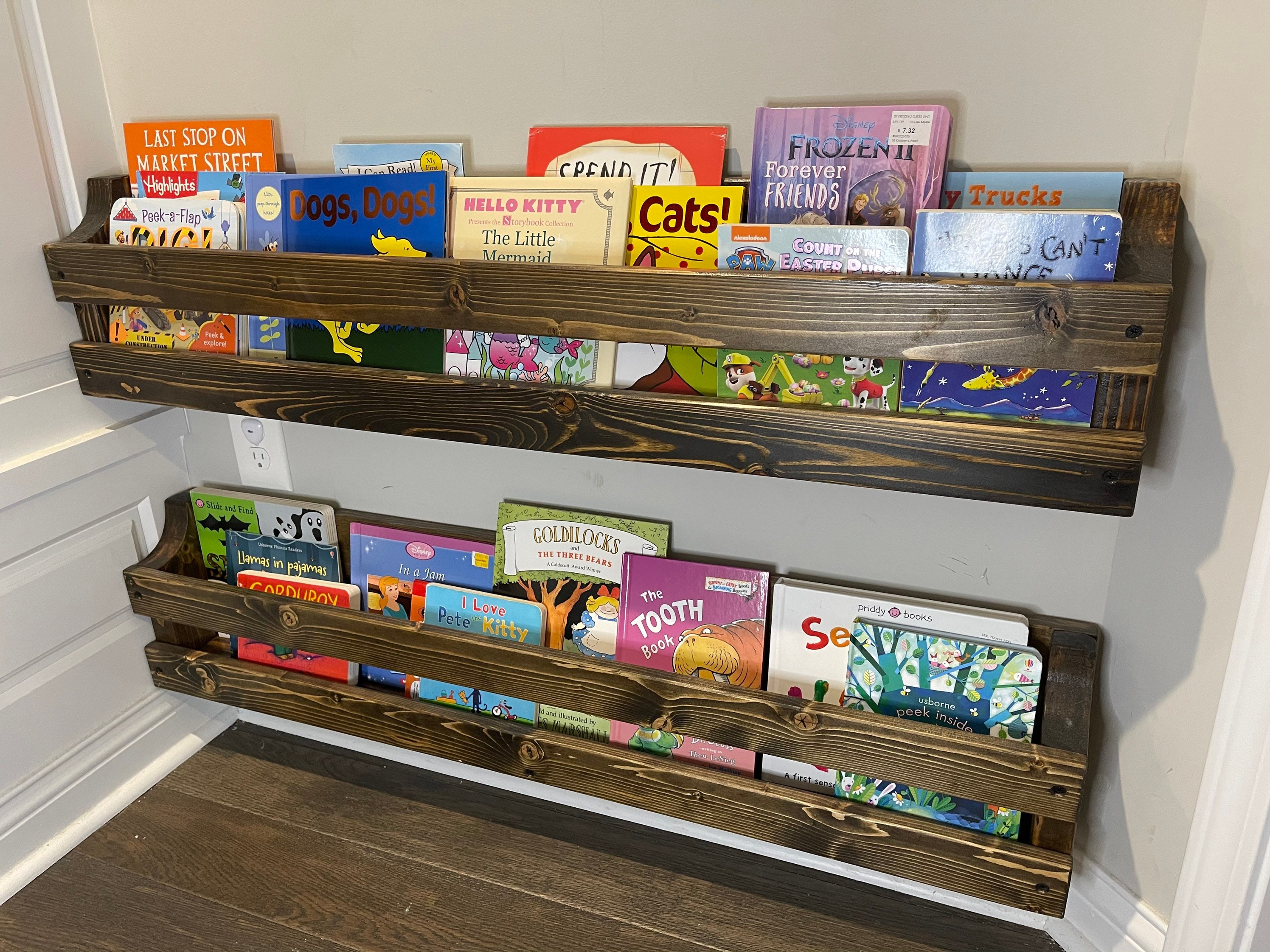 36 Childrens Bookshelves Floating Shelves Kids Book Shelf Etsy