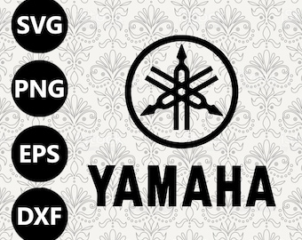 File vettoriale in formato SVG con silhouette del logo Yamaha Motors da tagliare con Cricut