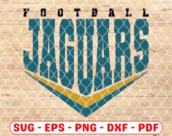 Jaguars Football svg, eps, png, dxf, pdf, For Cricut and Sublimation, instant Download Jaguars Mascot