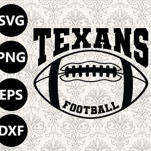 Texans Football Silhouette Team Clipart vector svg file for cutting with Cricut, Sublimation Png and Svg for Shirts, Vinyl Cut File