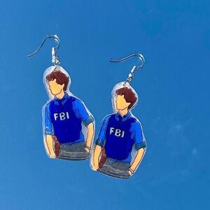 Matthew Gray Gubler Photoshoot Criminal Minds Spencer Reid Shrinky Dink Keychain