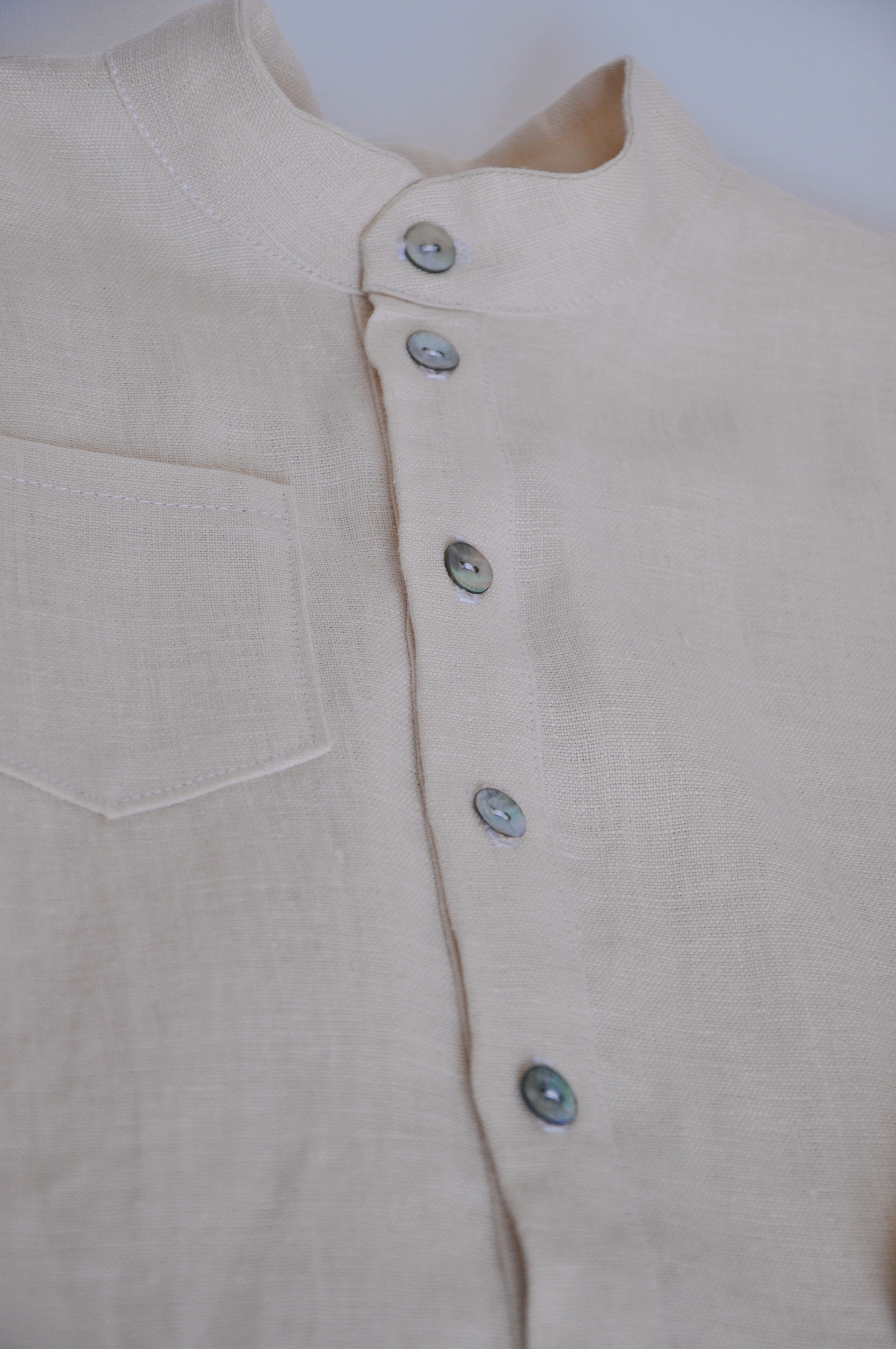 Organic Linen Long Sleeves Boy Shirt Sustainable Button Down - Etsy