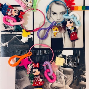 Mickey/Minnie Lego Key Chain/Keyring/Bag Charm/