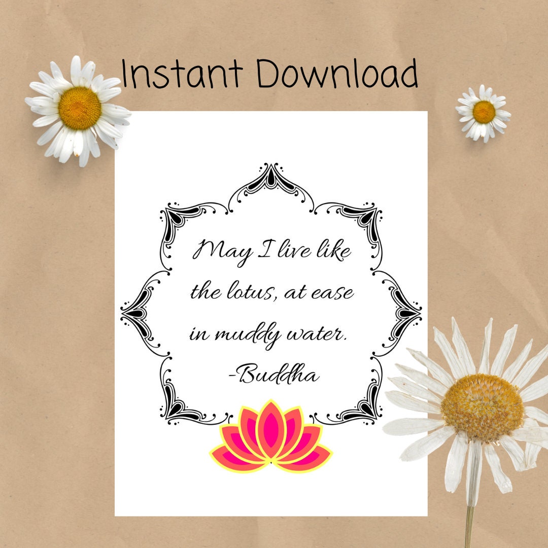 Lotus Flower Wall Art Print - Etsy