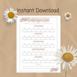 Hygiene Tracker - PDF Print