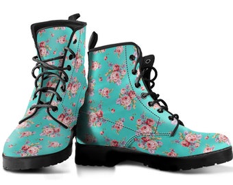 floral hiking boots