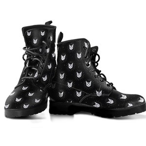 Cat print boots