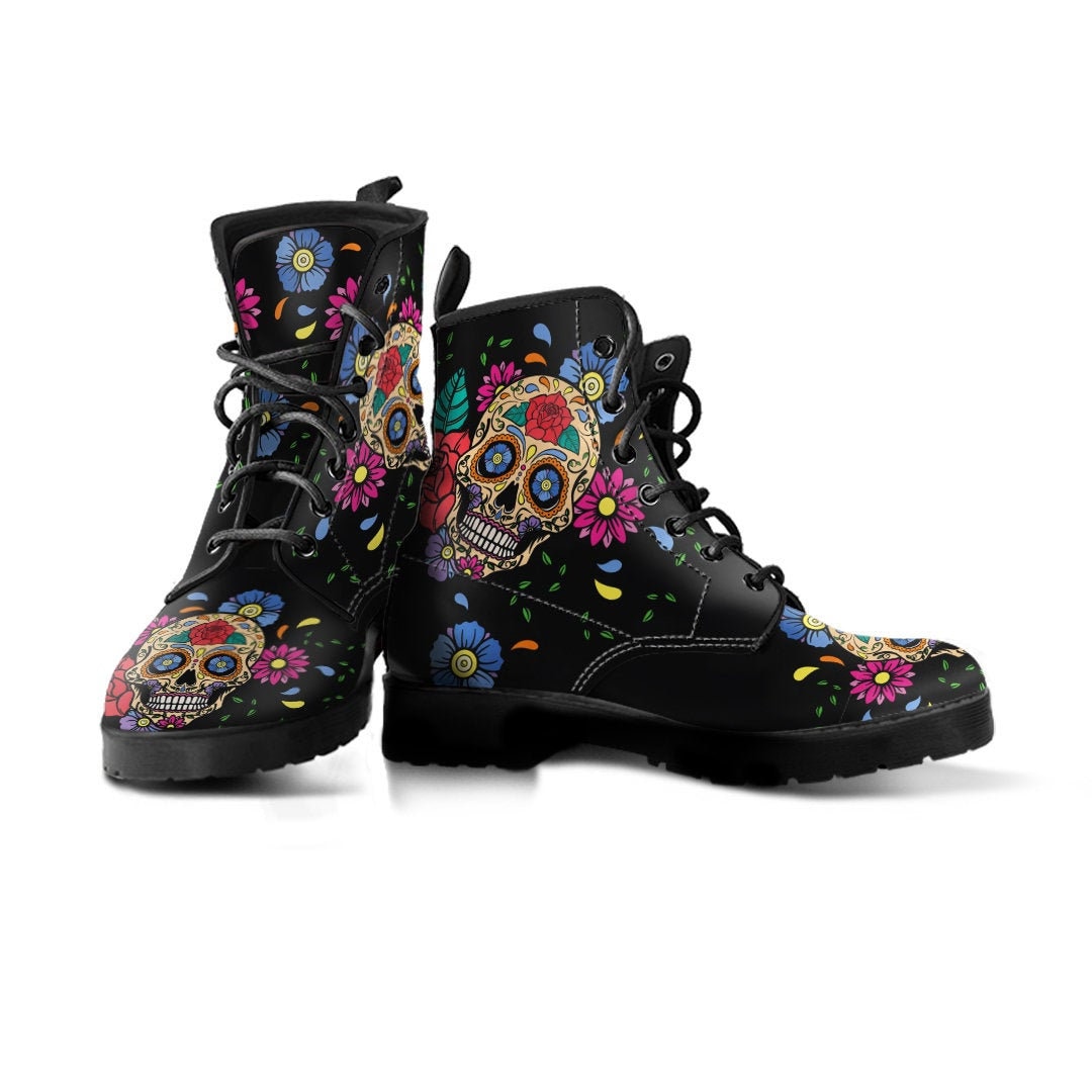 womens skull boots uk