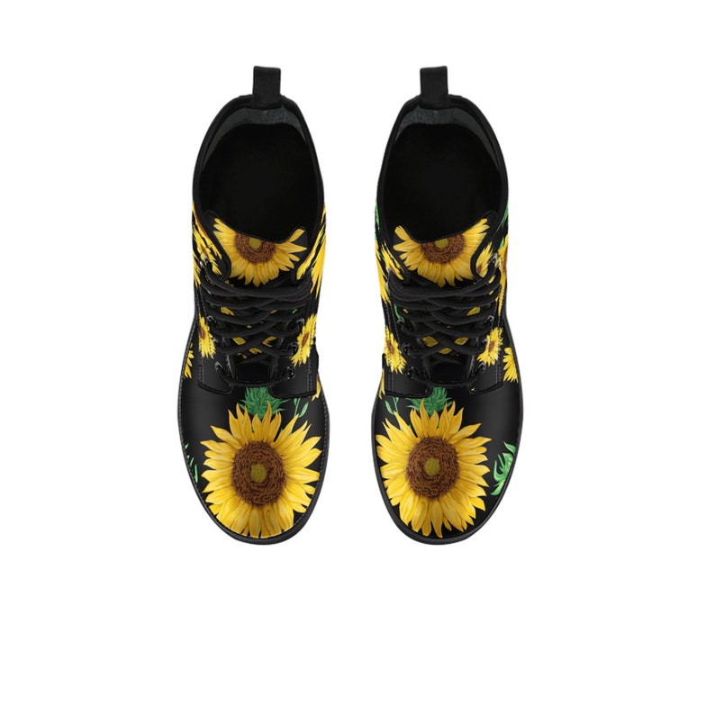 Sunflower Boots Sunflower Shoes Women's Boots Vegan Etsy