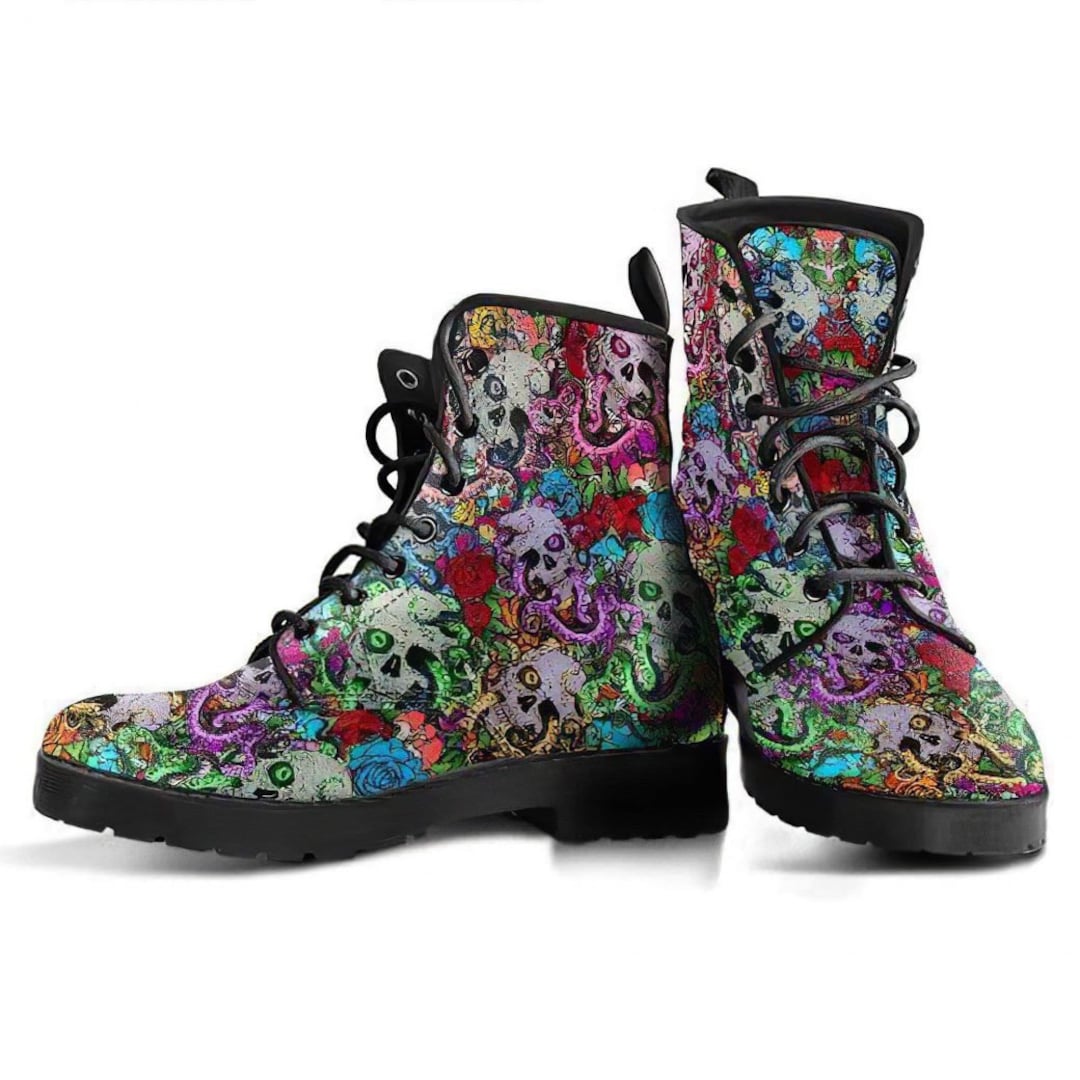 womens skull boots uk
