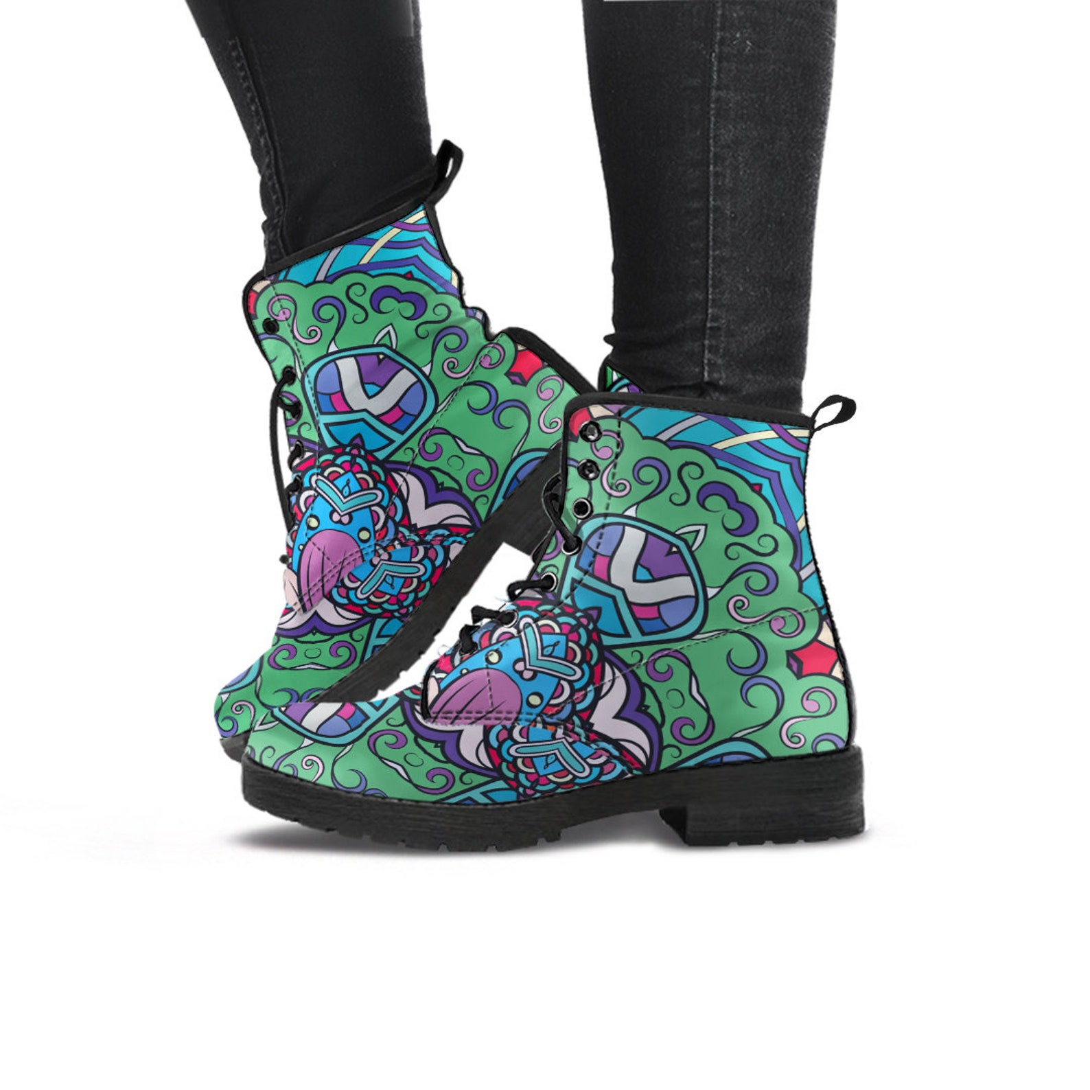 Colorful Womens Boots Colorful Boots Women's Boots Etsy