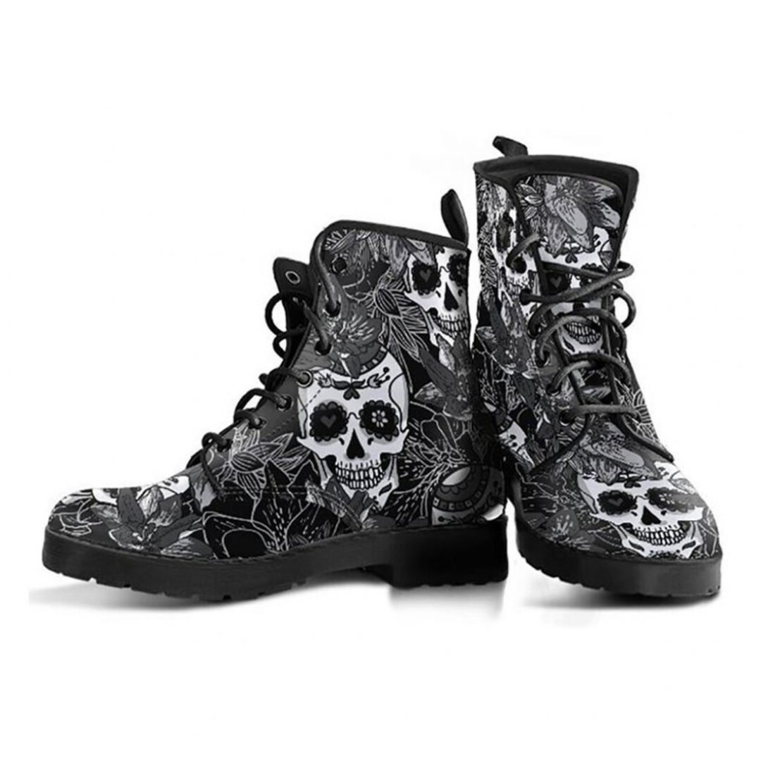 womens skull boots uk