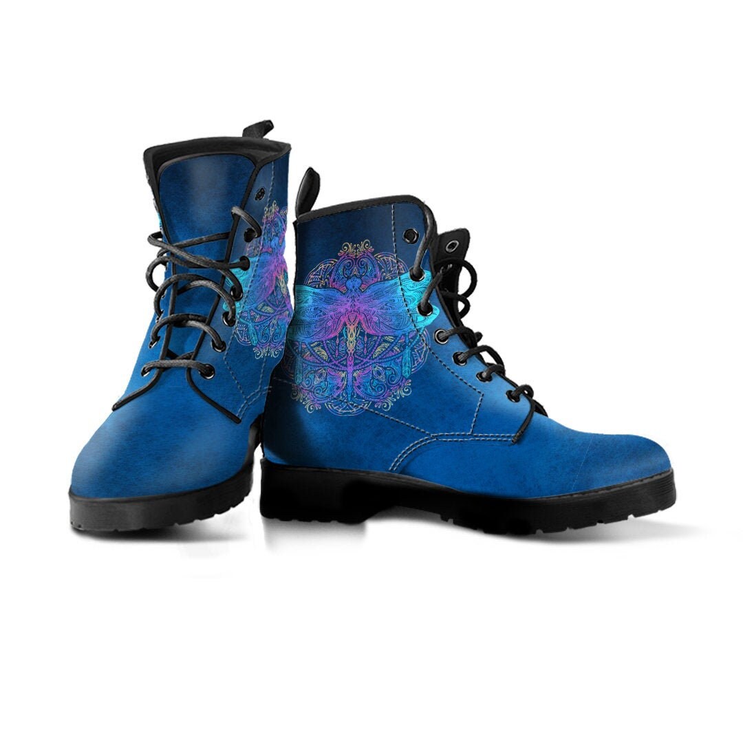 Magical Dragonfly Boots With Distress 