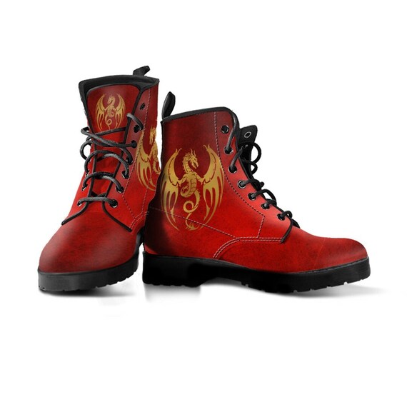 Red Dragon Boots Dragon Shoes Women's 