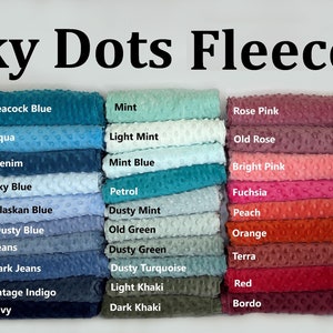 Minky Dimple Dots Fleece Fabric nippy fleece