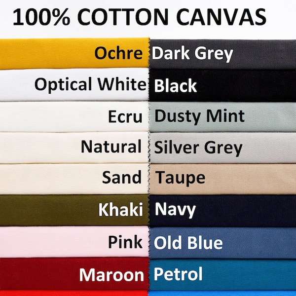 Toile, toile colorée, toile de coton, mètre carré