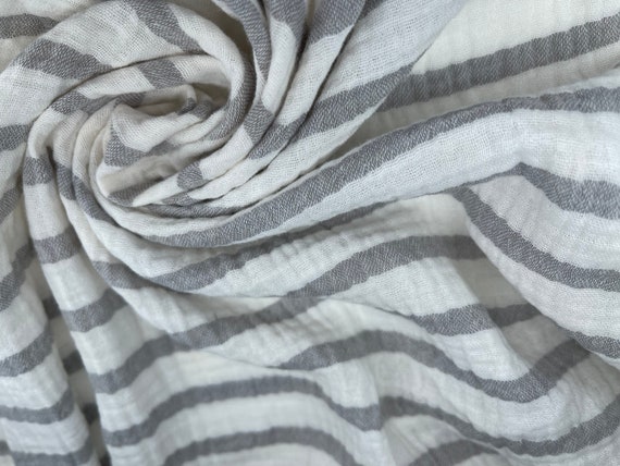 Grey Double Gauze Fabric  Buy Online Now – Sew Me Something