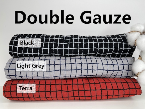 Grey Double Gauze Fabric  Buy Online Now – Sew Me Something