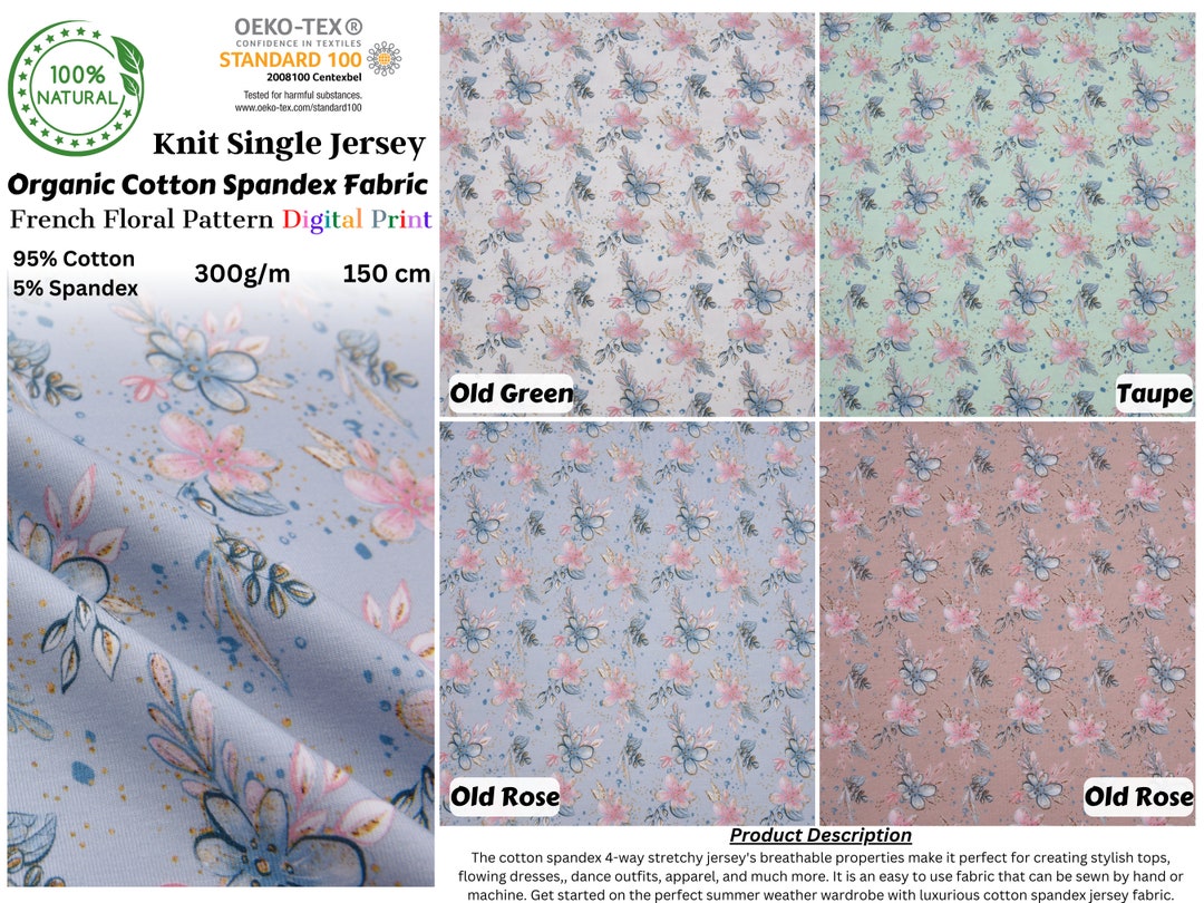 Jersey Digital Roses - European Import - Oeko-Tex® - Taupe Jersey Digital Roses - European Import - Oeko-Tex® - Taupe