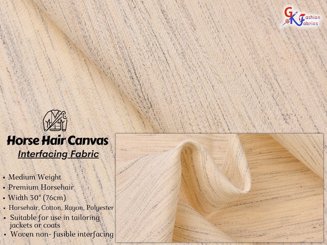 Horse Hair Canvas Interfacing Fabric Etsy