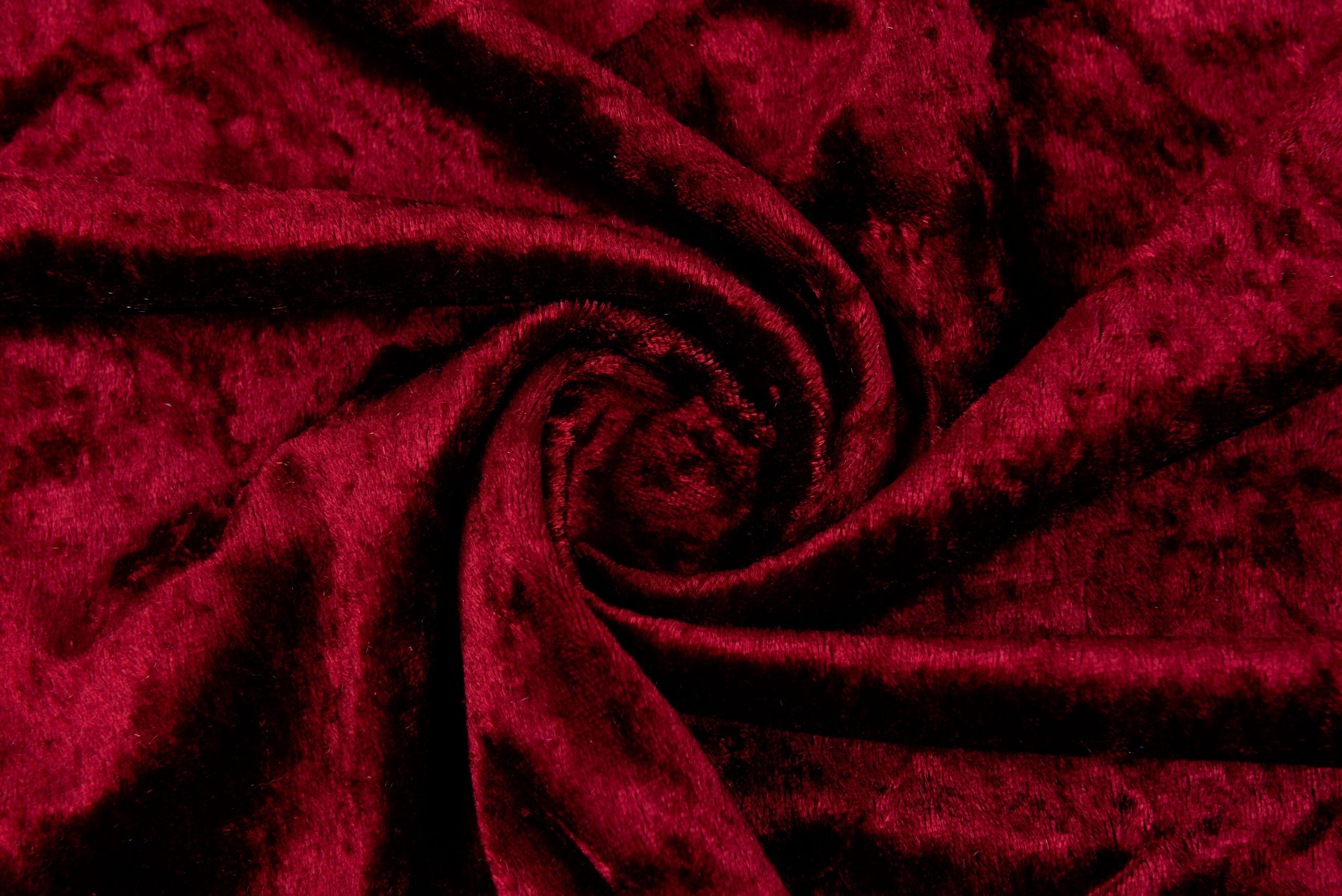 Panne (Crush) Velvet Wholesale Fabric in Red