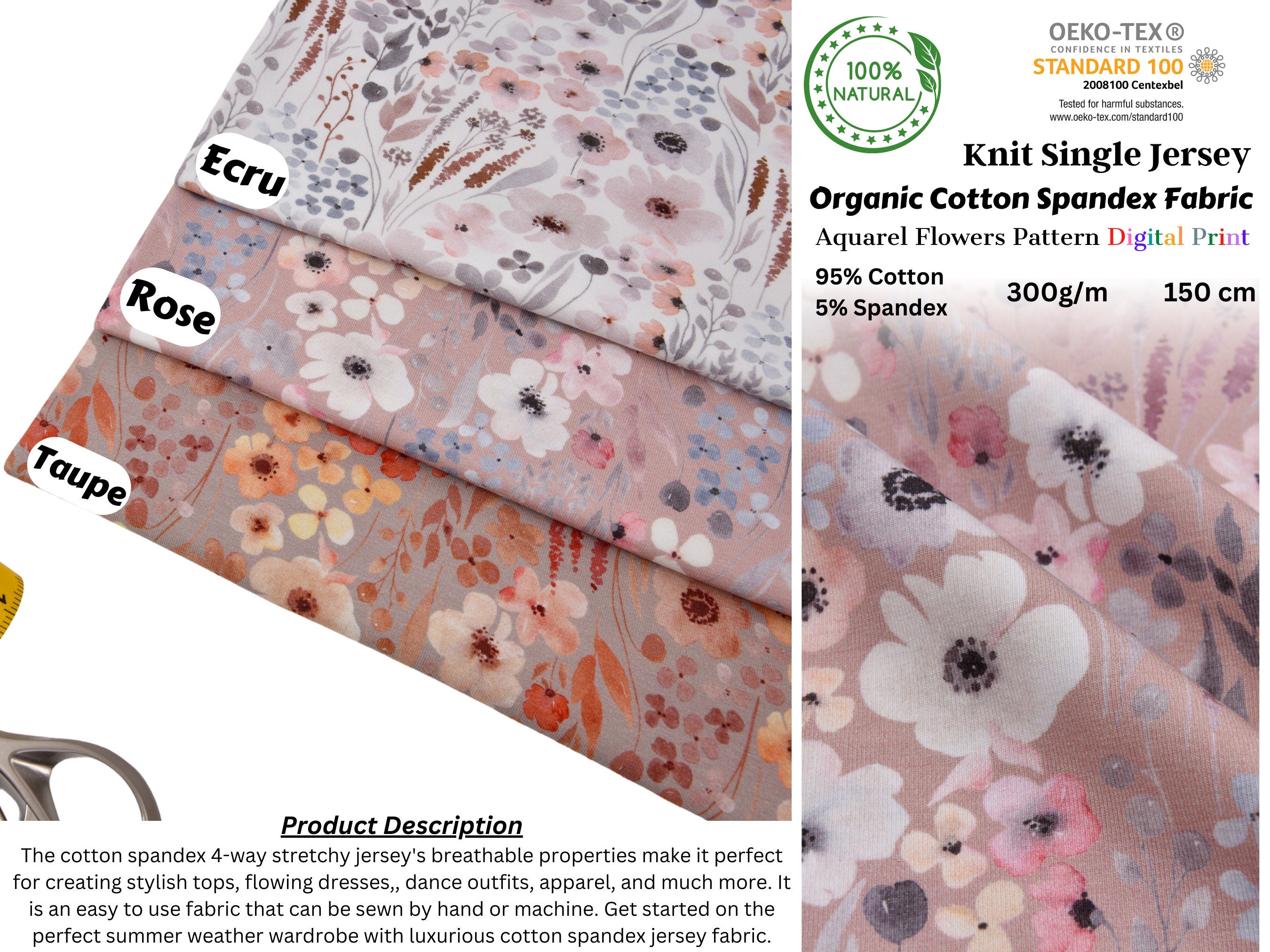European Jacquard Woven - Oeko-Tex® - Old Rose European Jacquard Woven - Oeko-Tex® - Old Rose
