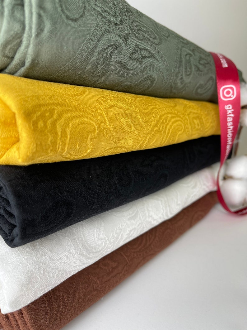 Silky Finish, Viscose Jacquard Fabric