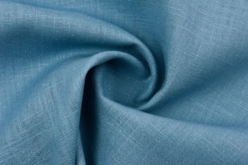 7 oz met enzymen gewassen 100% linnen stof OEKO-Tex gecertificeerd - GK-6523 Perfect voor alle soorten kleding, interieurdecoratie, gordijnen afbeelding 3