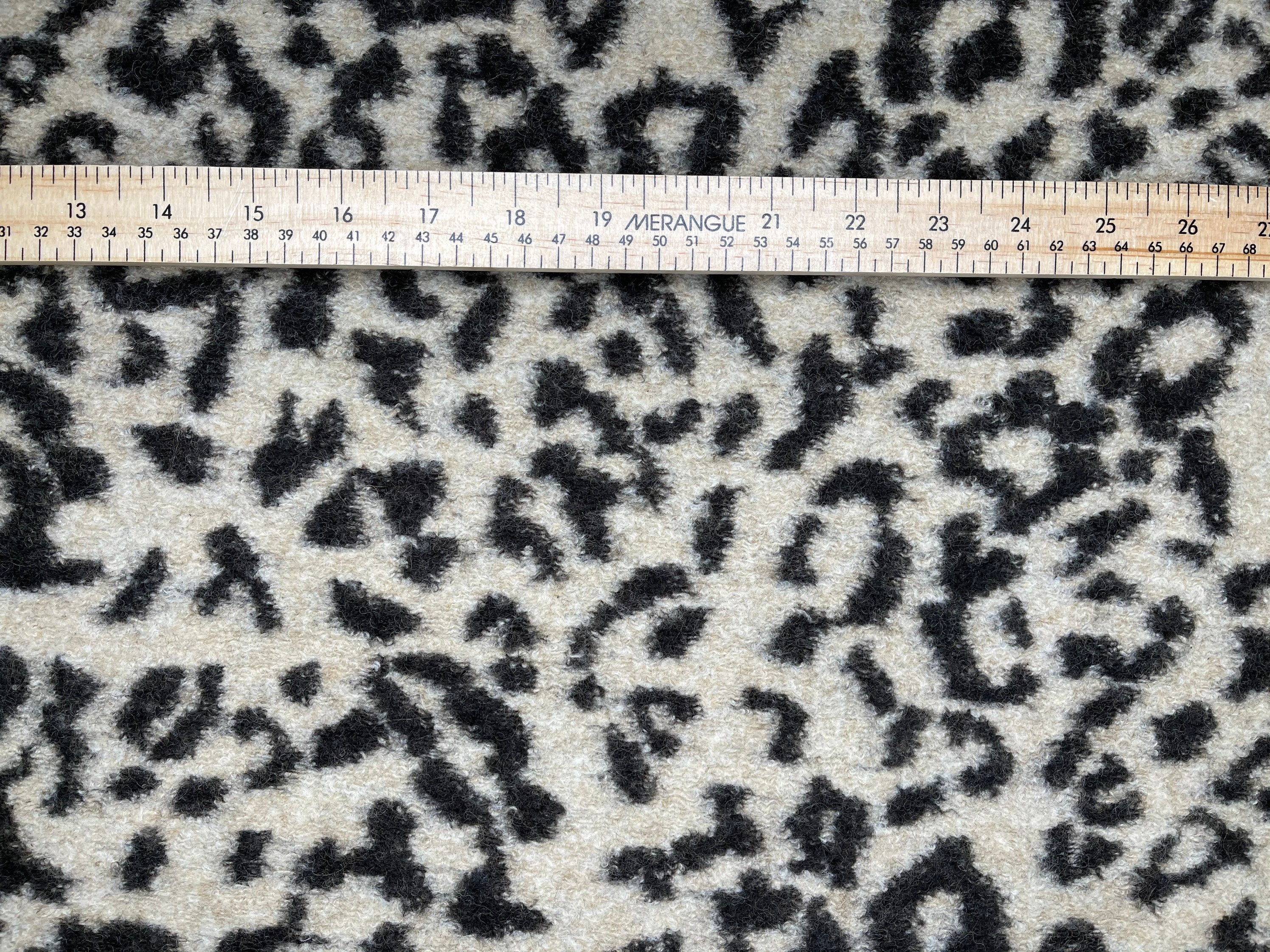100% Boiled Wool Printed Leopard Print Fabric Wool Coating | Etsy Canada