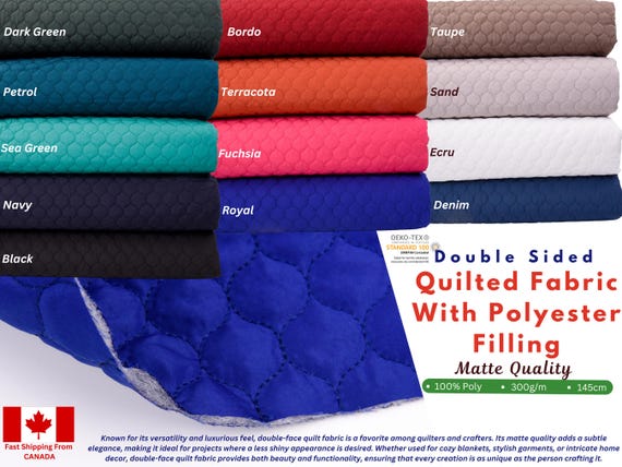 Double Sided Quilted Fabric With Polyester Filling ( Vest, Jackets ),Quilted padding batted, scallop quilting, cozy outerwear, Blankets