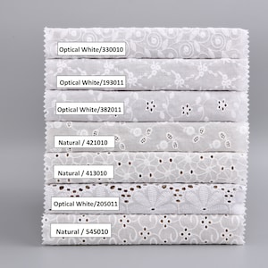 100 % Cotton Eyelet Embroidery