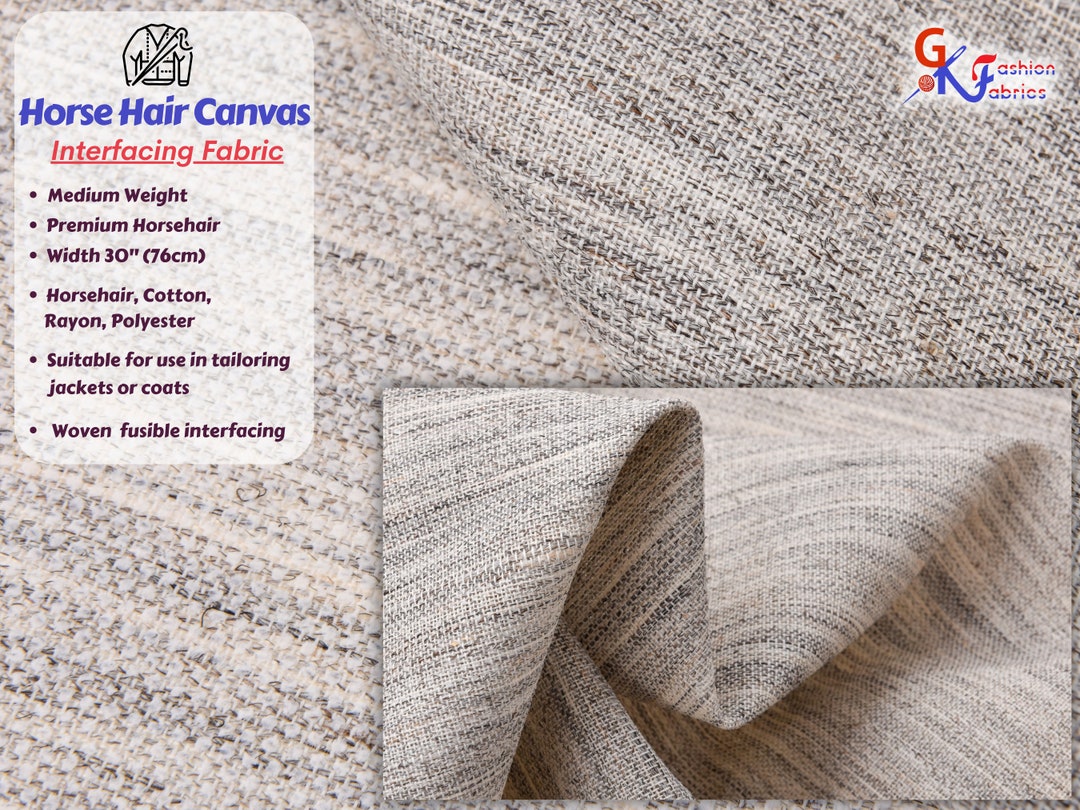 Horse Hair Canvas Fusible Interfacing Fabric Etsy