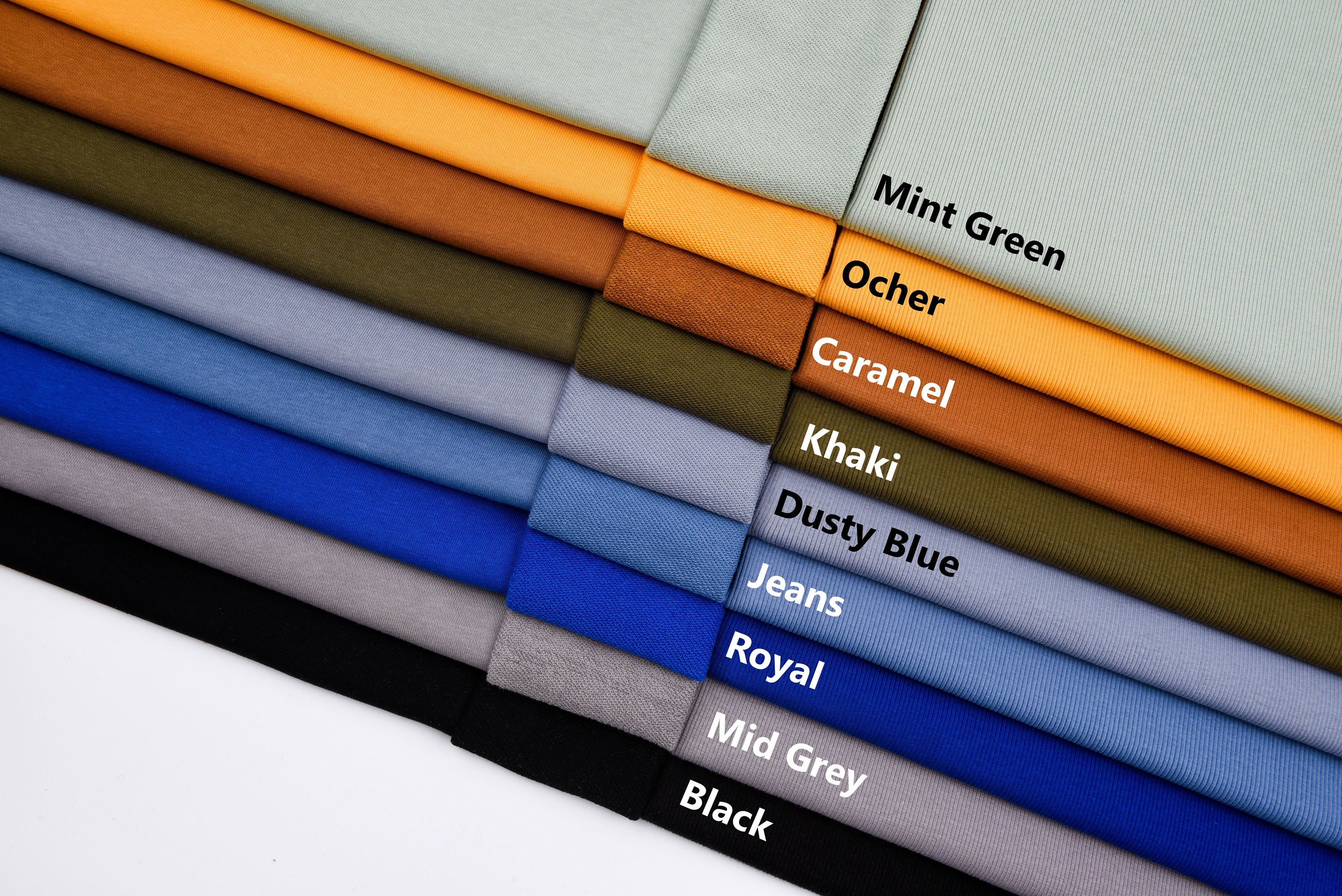 Cotton Spandex French Terry Plain Fabric by the Yard/knit 2 Etsy Canada