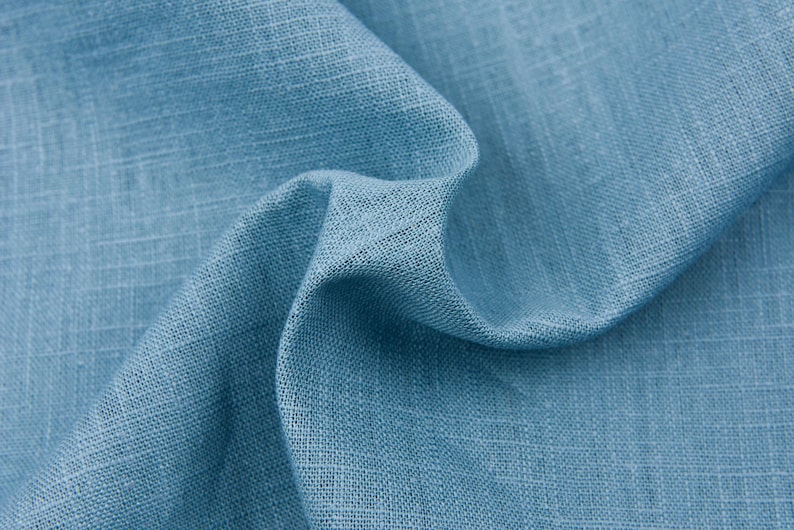 7 oz met enzymen gewassen 100% linnen stof OEKO-Tex gecertificeerd - GK-6523 Perfect voor alle soorten kleding, interieurdecoratie, gordijnen afbeelding 6