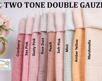 Buy Peach Plain Semi Muslin Fabric Online At Wholesale Prices