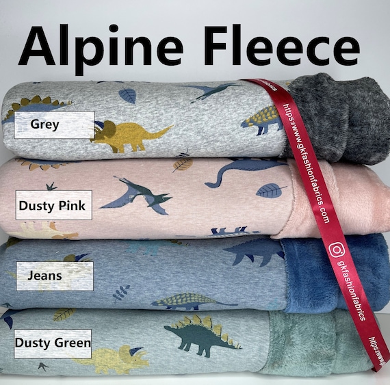 Dinosaur dinosaurs Alpine fleece fabric Sweatshirt fabric hoodie fabric sweater fabric cotton fabric fleece fabric with fur