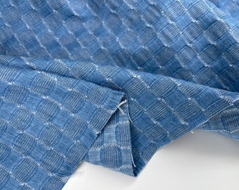 Denim Jacquard Fabric, Denim With Jacquard Fabric. Denim 100% Cotton Fabric  
