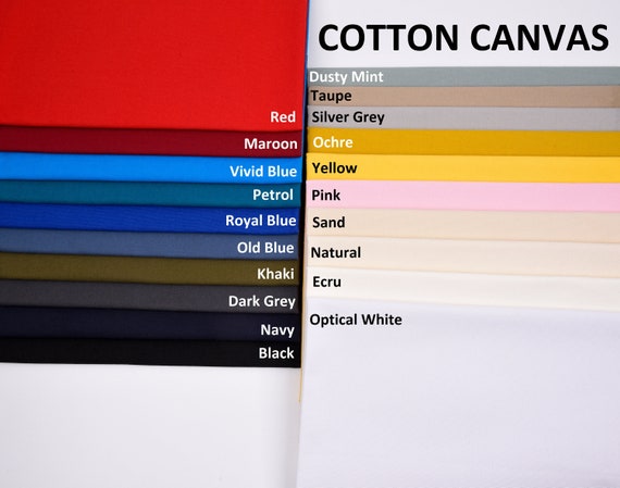 colour canvas fabric