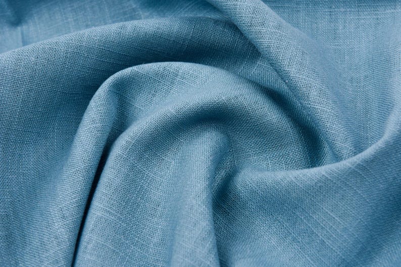 7 oz met enzymen gewassen 100% linnen stof OEKO-Tex gecertificeerd - GK-6523 Perfect voor alle soorten kleding, interieurdecoratie, gordijnen afbeelding 5