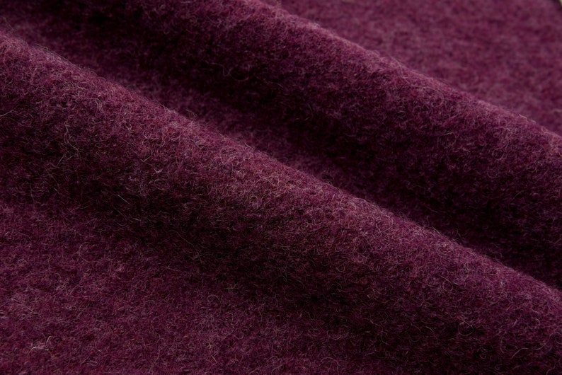 100% Boiled Wool Fabric / Washed & Premium Boiled wool image 4